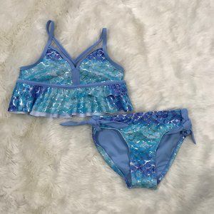 NWOT Justice Kids Swimsuit Bikini Size 7 mermaid